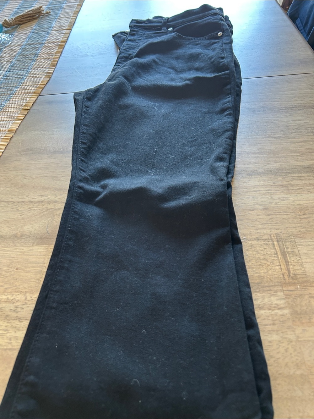 LOFT Women's Black bell jeans size 31 waist